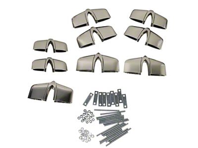 1958-1960 Corvette Grille Tooth Set. 9 Piece with Mounting Hardware