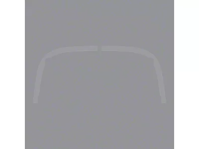 Hard Top Deck Lid Protection Film; Clear (63-67 Corvette C2)