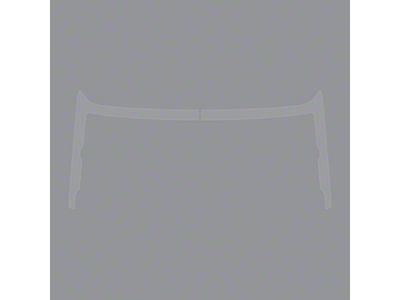 Hard Top Deck Lid Protection Film; Clear (68-75 Corvette C3)