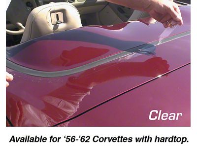Hard Top Deck Lid Protector; Clear (56-62 Corvette C1)