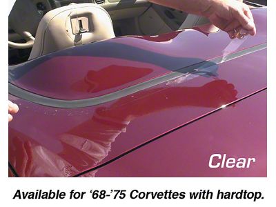 Hard Top Deck Lid Protector; Clear (68-75 Corvette C3)