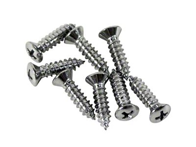Hardtop Headliner Trim Screws; 8-Pieces (56-62 Corvette C1)