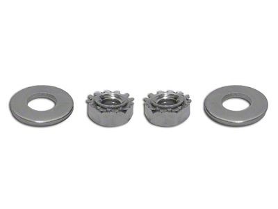Hardtop Rear Bolt, Nut and Washer Set; 4-Piece (63-75 Corvette C2 & C3 Coupe)