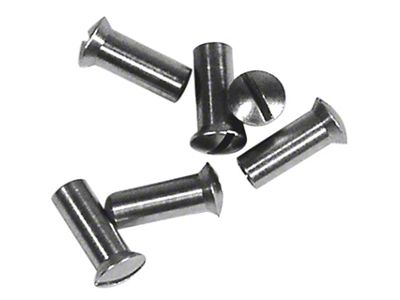 1956-1962 Corvette Hardtop Rear Window Barrel Nuts. 6 Piece