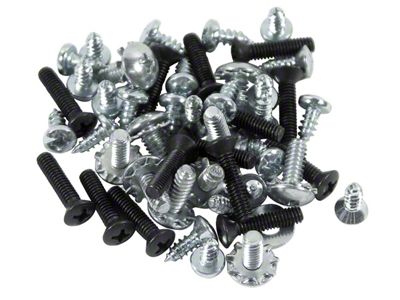 1963-1967 Corvette Hardtop Weatherstrip Screw Kit. 51 Piece