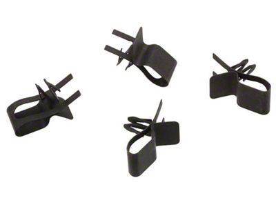 1963-1967 Corvette Header Bar Wire Clip Set 4pc
