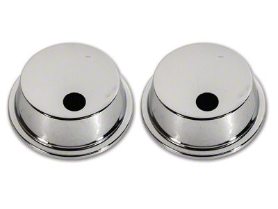Headlight Actuator Covers; Chrome (68-82 Corvette C3)