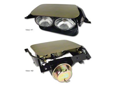 Headlight Assembly; Passenger Side (75-82 Corvette C3)