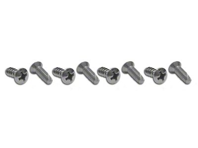 1964-1967 Corvette Headlight Bezel Screws. 8 Piece Set