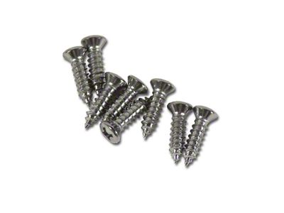 Headlight Bezel Screws; 8-Pieces (58-62 Corvette C1)