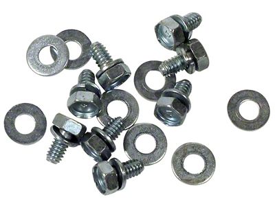 1963-1967 Corvette Headlight End Plate Mount Screws. 8 Piece