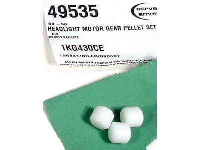 Headlight Motor Gear Pellet Set (88-96 Corvette C4)