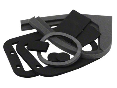1963-1967 Corvette Heater Box Gasket Kit; Without Air Conditioning