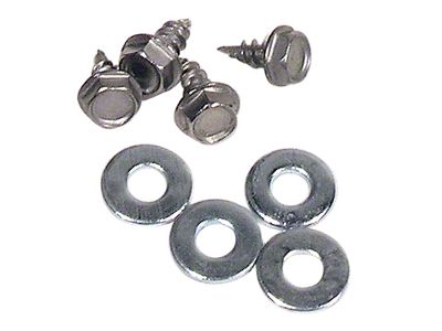 Heater Core Mount Screws; 4-Pieces (56-62 Corvette C1)