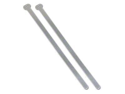 1963 Corvette Heater Hose Straps. Aluminum without Air Conditioning
