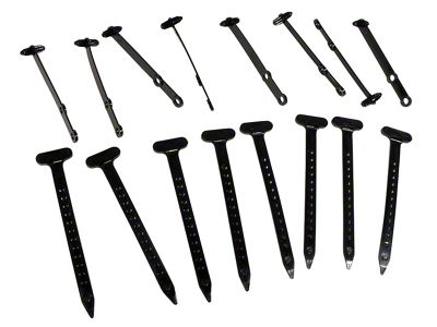 1965-1967 Corvette Heater Hose Tie Straps. 15 Piece Set