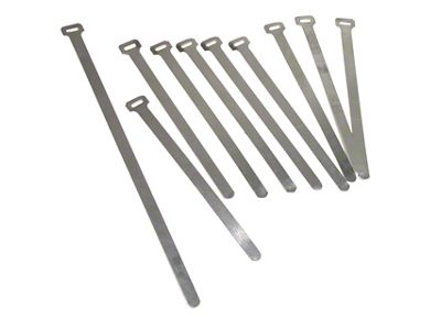 1961-1962 Corvette Heater Hose Tie Strip Kit. Aluminum 10 Piece
