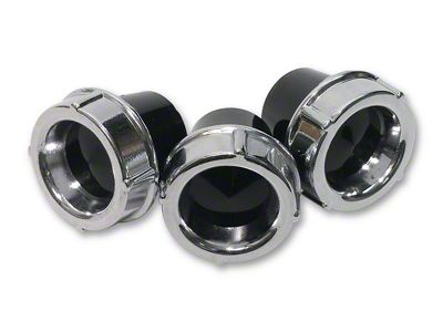 1958 Corvette Heater Knobs. 3 Piece Air/Fan/Temperature