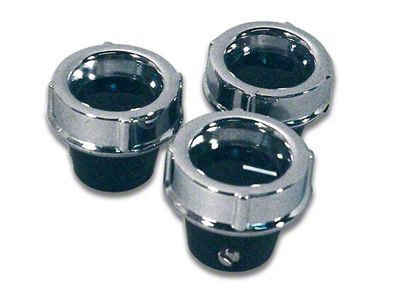 1959-1960 Corvette Heater Knobs. 3 Piece Air/Fan/Temperature