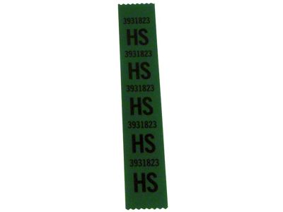 Heavy Duty Front Coil Spring Labels (68-72 Corvette C3)