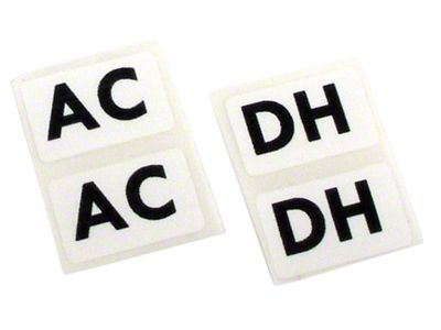Heavy Duty Suspension Shock Labels (70-71 Corvette C3)