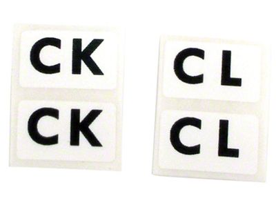 Heavy Duty Suspension Shock Labels (76-77 Corvette C3)
