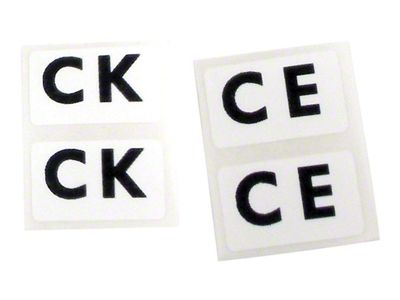 Heavy Duty Suspension Shock Labels (1978 Corvette C3)