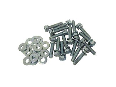 1963 Corvette Hood Alignment Block Bolts and Washers. 16 Piece