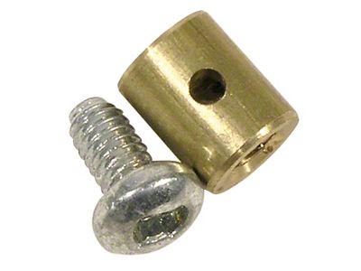 1953-1962 Corvette Hood Cable Stop. Brass with Screw