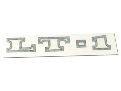 1970 Corvette Hood Decal. LT1 Black/Silver