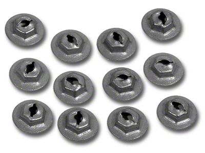 Hood Number Speednut Set; 12-Piece (67-72 Corvette C3)