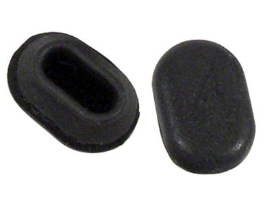 Hood Release Cable Grommets; Pair (58-62 Corvette C1)