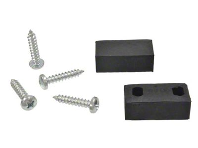 1956-1957 Corvette Hood Stabilizer Blocks with Screws