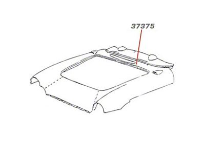 1956-1957 Corvette Hood Surround. with Upper Dash; Press Molded