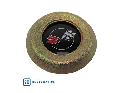 Horn Button; Unpainted (69-75 Corvette C3 w/ Tilt & Telescopic Steering Column)