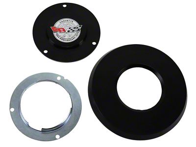 Horn Button Emblem Kit with Emblem; Paint-to-Match (1978 Corvette C3)