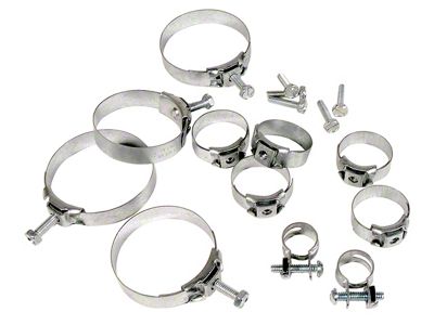 Hose Clamp Kit (1969 350 V8 Corvette C3 w/o A/C)