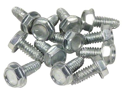 Hubcap Trim Bar Screws; 12-Pieces (1963 Corvette C2)