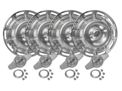 1959-1962 Corvette Hubcaps with Spinners. 4 Piece Set