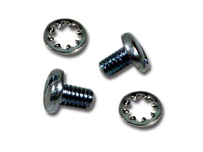 Ignition Point Screws; 4-Pieces (56-74 Corvette C1, C2 & C3)