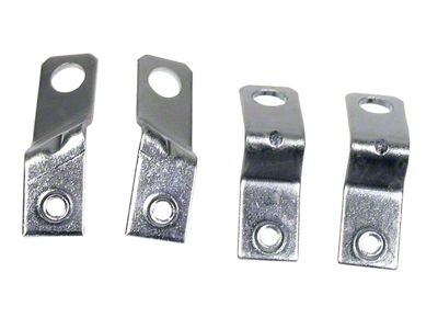 1970-1979 Corvette Ignition Shield Bracket Set. 4 Piece Rear Lower