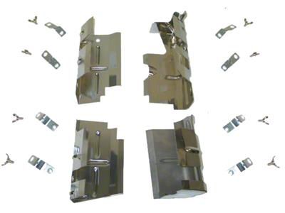 1968 Corvette Ignition Shields. Spark Plug 4 Piece Set