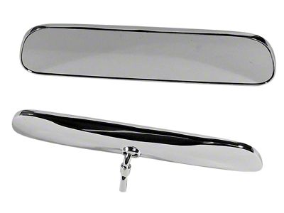 Interior Rear View Mirror; Chrome (63-66 Corvette C2)