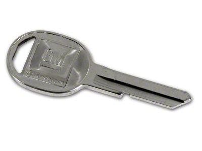 CA Key Blank; Oval D (72-80 Corvette C3)