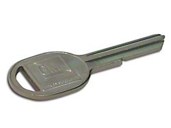 Key Blank; Oval K (70-82 Corvette C3)