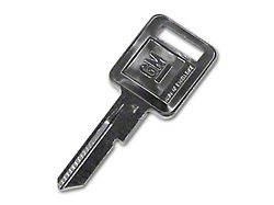 Auto Accessories of America Key Blank; Square A (71-79 Corvette C3)