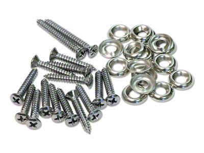 Kick Panel Screws; 32-Pieces (58-62 Corvette C1)