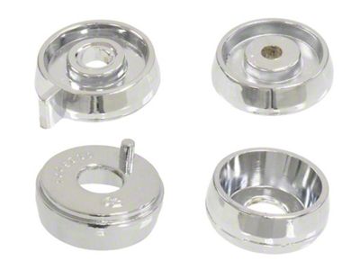 1966-1967 Corvette Knob Spacers. Radio/Heater without Air Conditioning 4 Piece