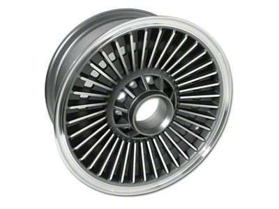 Knock-Off Dark Face Wheel; 15x6; 15.875mm Offset (65-66 Corvette C2)