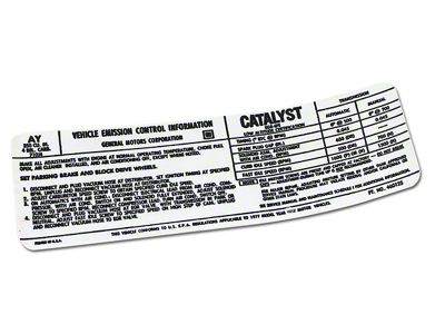 L48 Emission Decal (1977 Corvette C3)